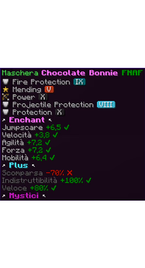 Maschera Crimson Bonnie