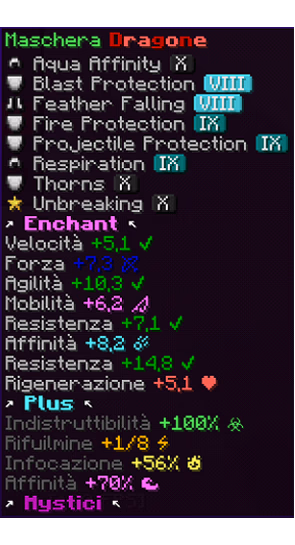 Maschera Dragone