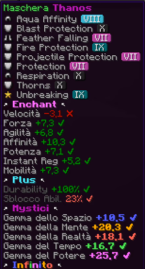Maschera Thanos