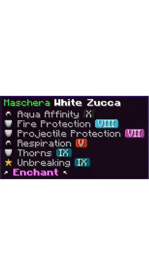 Maschera White Zucca